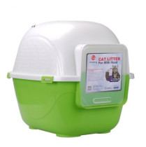 Zhongheng fully enclosed cat toilet Large cat litter basin Anti-splashing cat shit plate Anti-odor urine basin Fat cat potty