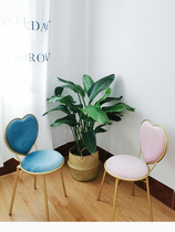 Nordic Ins Loving Makeup Chair Bedroom Teenage Girl Hearts Dressings Restaurant Milk Tea Shop Casual Chair Backrest Medecor Chair