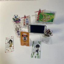 Customized star Net red cute acrylic mobile phone holder menu advertising desktop decoration ornaments snap-on Universal