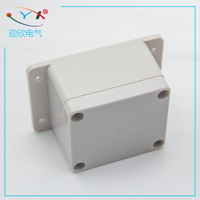 Waterproof junction box with ear 63 * 58 * 45mm Outdoor rain-proof power monitor case ABS plastic sealed waterproof case