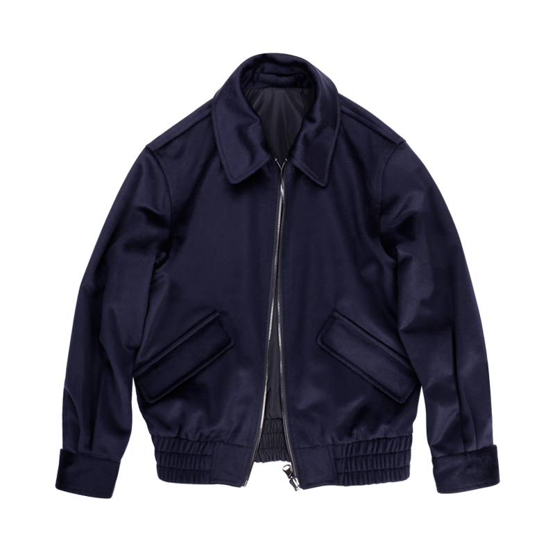 Muslun Designer Brand 10% Cashmere 90% Wool Reversible High-End Jacket Warm Coat