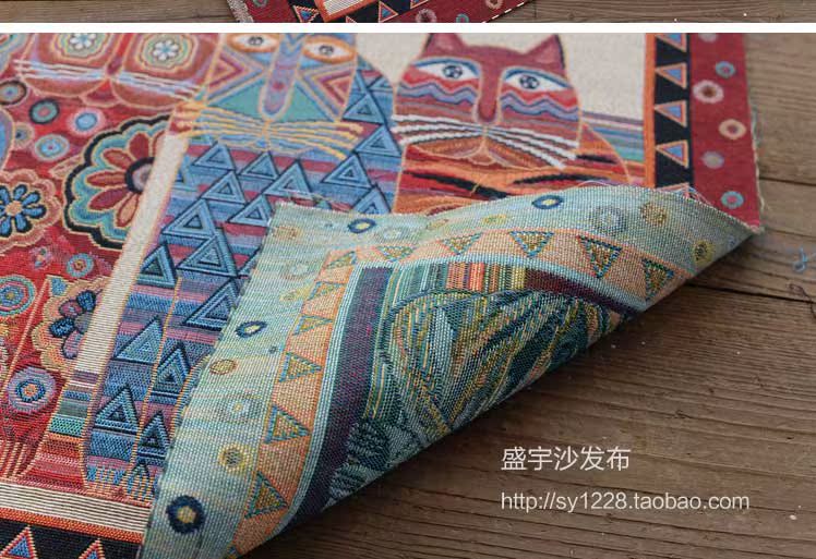 Vải thủ công tự làm vải dân tộc vải lanh vải định vị jacquard gối đệm vải treo vải 4 miếng các loại vải thun