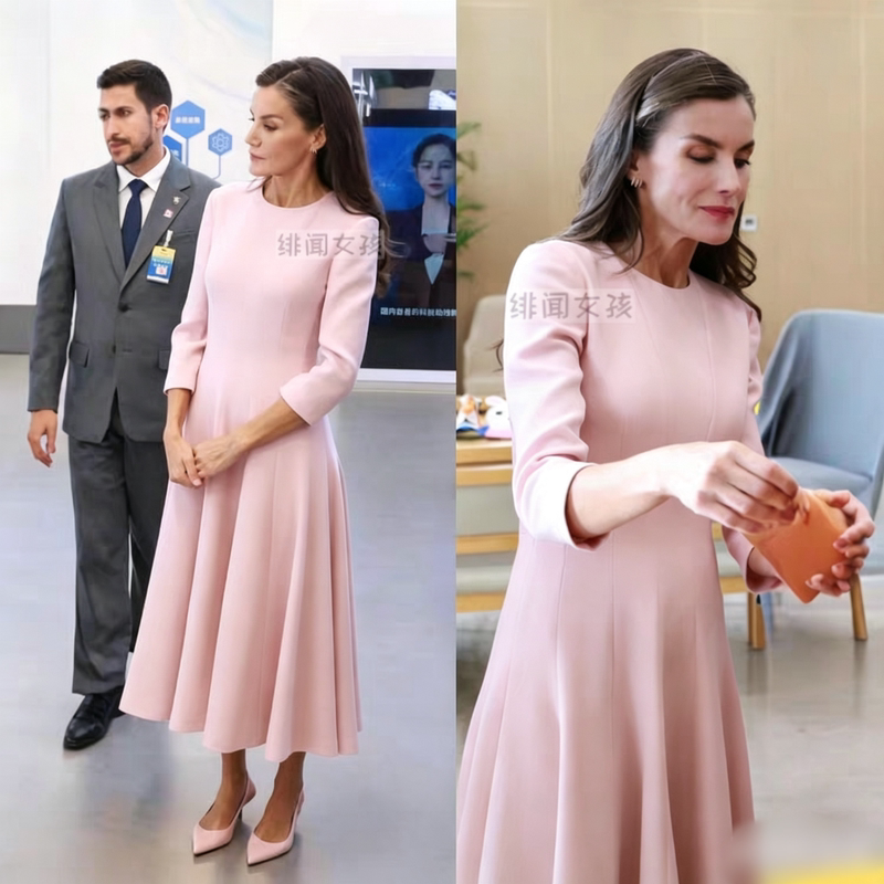 Spanish Princess Style Dress, Summer 2026 New Model, Fashionable Flared Dress, Waist-Cinching, Slimming, Tummy-Concealing Spanish Princess Style Dress, Summer 2026 New Model, Fashionable Flared Dress, Waist-Cinching, Slimming, Tummy-Concealing