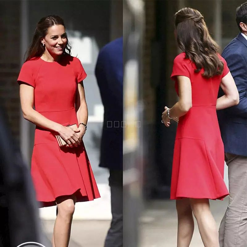 Princess Kate's Same Style Dress, New Summer 2026 Model, European and American Style, Elegant and Graceful, Fashionable and High-End Socialite