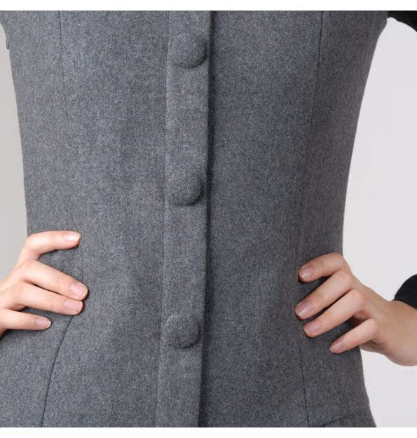 2018 không tay len vest váy váy nữ mùa thu và mùa đông vest vest xếp li vest váy béo phì bìa bụng kích thước lớn váy len