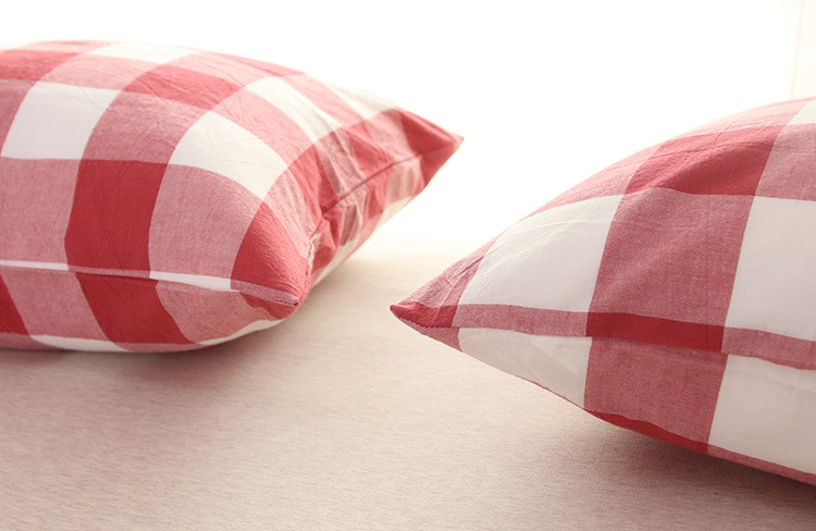 Vỏ gối bằng vải cotton không in Lưới tinh khiết màu cotton không thể mua được bóng không phai Vỏ gối cotton Tân Cương kiểu Nhật tốt - Gối trường hợp goi chu u
