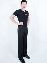 Male dance clothes practice clothes modern dance clothes Latin dance clothes dance clothes national standard dance clothes side strips