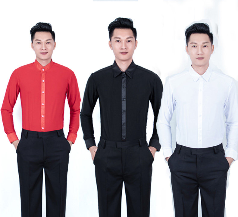 Men dance to perform the Moden Dance National Label Musudan Dance Dance Social Dance Suit Competition Performance Wear Long Sleeve Dancing Clothes