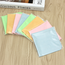 Spectacle cloth separate bag independent packaging suede large mirror film cleaning cloth thick double-sided velvet mirror