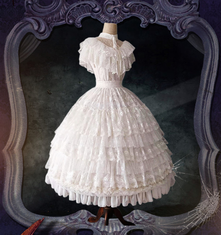 Lolita Original Authentic Lace Skirt Lolita Extended Petticoat Overskirt Long Gauze Skirt Daily Wear Plus Size Lolita Original Authentic Lace Skirt Lolita Extended Petticoat Overskirt Long Gauze Skirt Daily Wear Plus Size