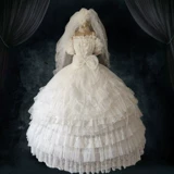 Оригинальная кружевная юбка, стиль Лолита, размер