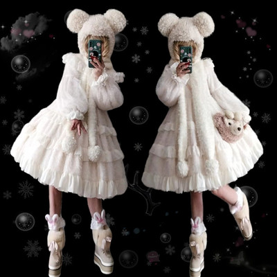 taobao agent Lolita's winter original genuine lolita skirt daily small princess puff skirt adult big size girl thick