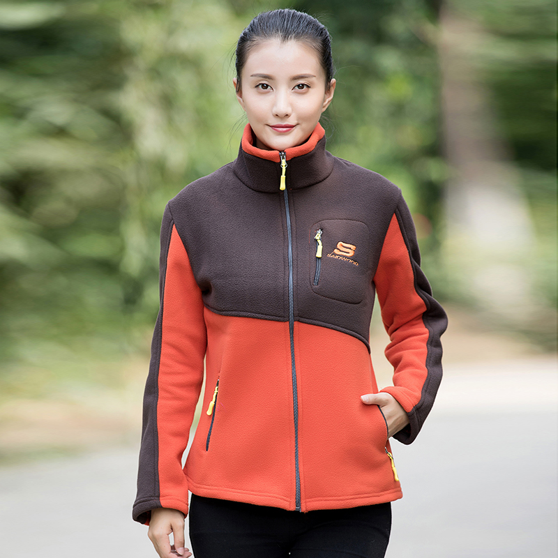 Autumn Winter Grip Suede Blouse Blouse Clothed Outdoor Rocking Grain Suede Jacket Female Submachine Garment Liner Thickened Double-sided Suede Winter