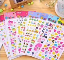 DIY cartoon Korean stickers funny children cartoon bubble stickers DIY handmade photo album accessories