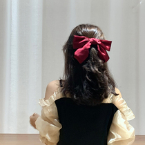 Butterfly Knot Hair Clip Rear Brain Spoon Leather Fascia Head South Korea Ins Young Girl Sweet And Cute Fixed Hair Head Rope Girl