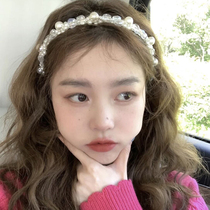 Crystal pearl hair stirrups Andromeda 100 hitchhiking Hair Card Temperament Pressure Hair Slip South Korea Hair Accessories Headwear