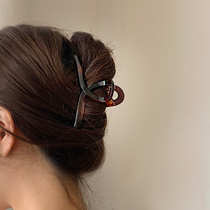 Retro net red headgear Rear Brain Spoon card-issuing large Temperament Vertical clips Mawei clip Hair Grip and Bath Fixed Hair