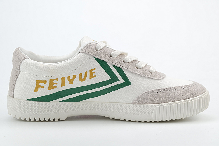 Giày thể thao bay chính hãng Thượng Hải Feiyue C mới da lộn khâu giày vải - Plimsolls giày sneaker trắng nam