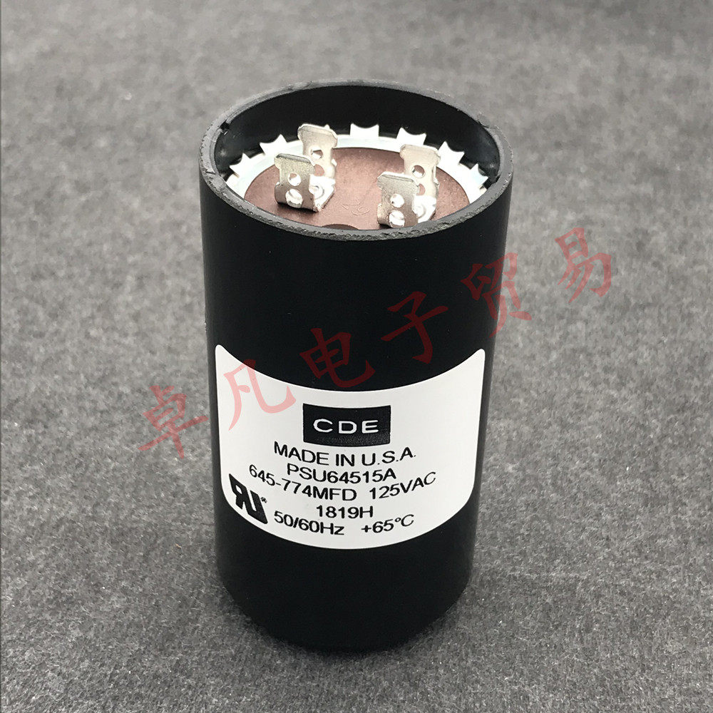 US production of CDE 645-774MFD PSU64515A starts capacitor 645-774uF 125VAC