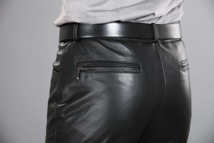 Pantalon cuir homme droit pour hiver - Ref 1482689 Image 15