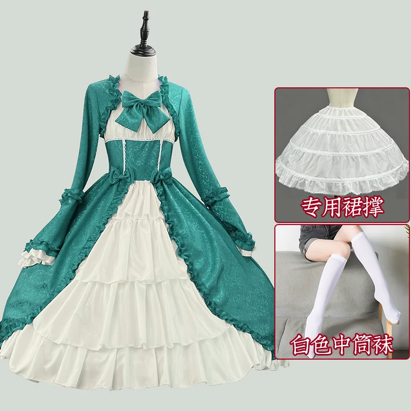 Платье ретро «маленькая принцесса» Lolita, европейский стиль, размеры S–5XL, пышная юбка