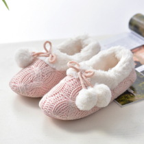 Winter warm moon shoes bag with soft bottom maternity shoes soft bottom pregnant women slippers postpartum moon wood floor cotton slippers