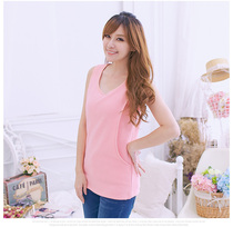 Pregnant women nursing vest plus velvet warm winter feeding tide clothing breast feeding winter clothing bottom thickening postpartum lactation winter