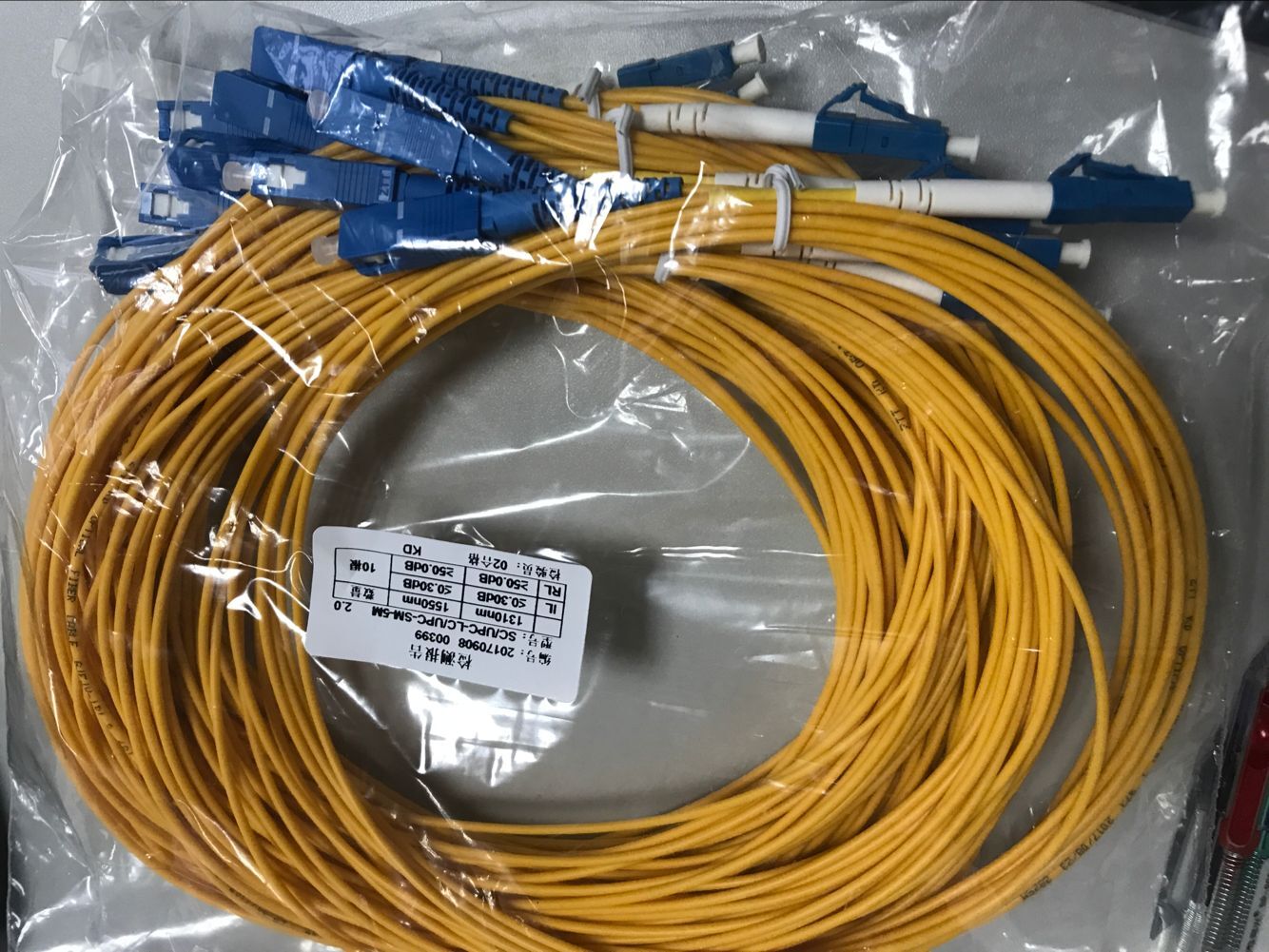 SC-LC-15 meter fiber jumper tail fiber SC UPC-LC UPC-2 0-15 meter fiber jumper