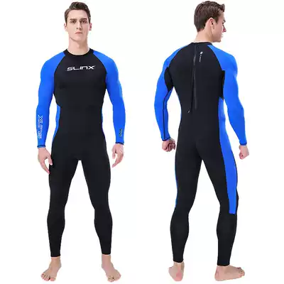 Outdoor sunscreen quick-drying surfing snorkeling suit Full body wrap waterproof mother's clothing One-piece long sleeve trousers Large size swimsuit