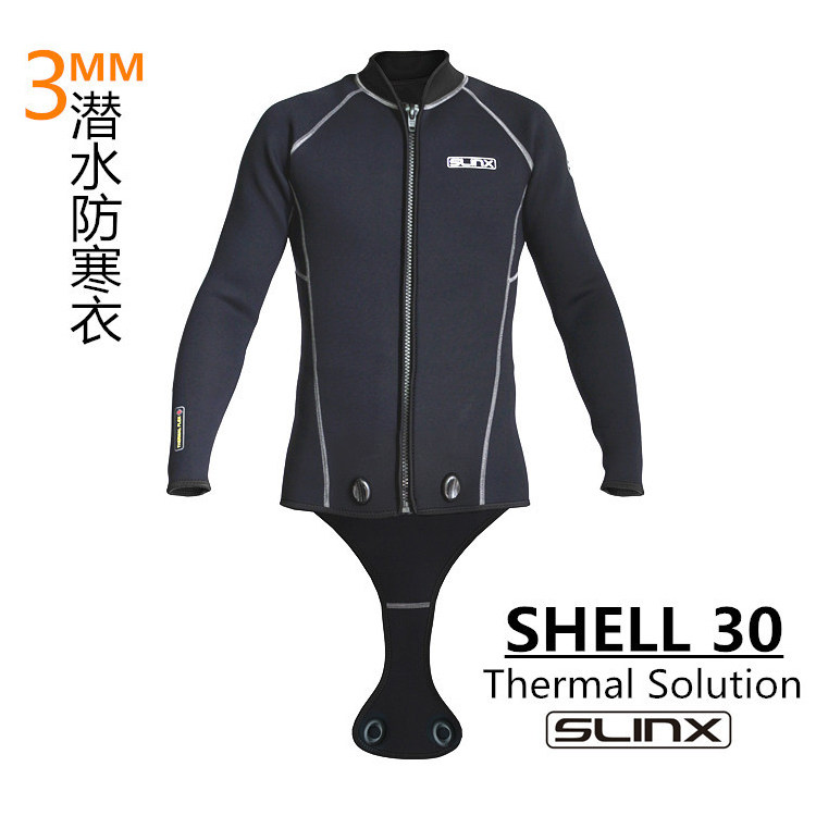 3mm two-piece style diving suit with crotch long sleeve laced jacket thickened warm long pants male and female outdoor winter swimming swimwear