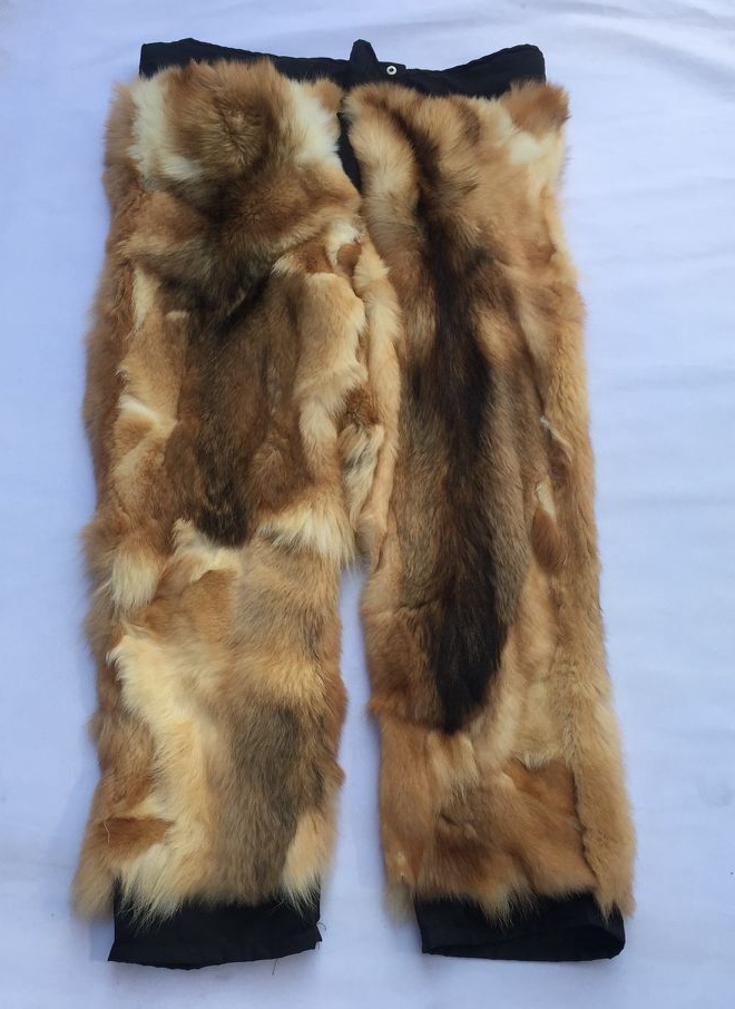 Quần len nam lông thú một chiếc quần da Quần da mùa đông trung niên dày cashmere ấm có thể tháo rời quần áo thể thao