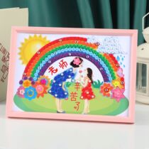 Kindergarten Teachers Day gift to female teacher 2021 New button painting practical handmade diy material package