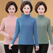 Spring womens half turtleneck slim fit cotton long-sleeved bottoming shirt
