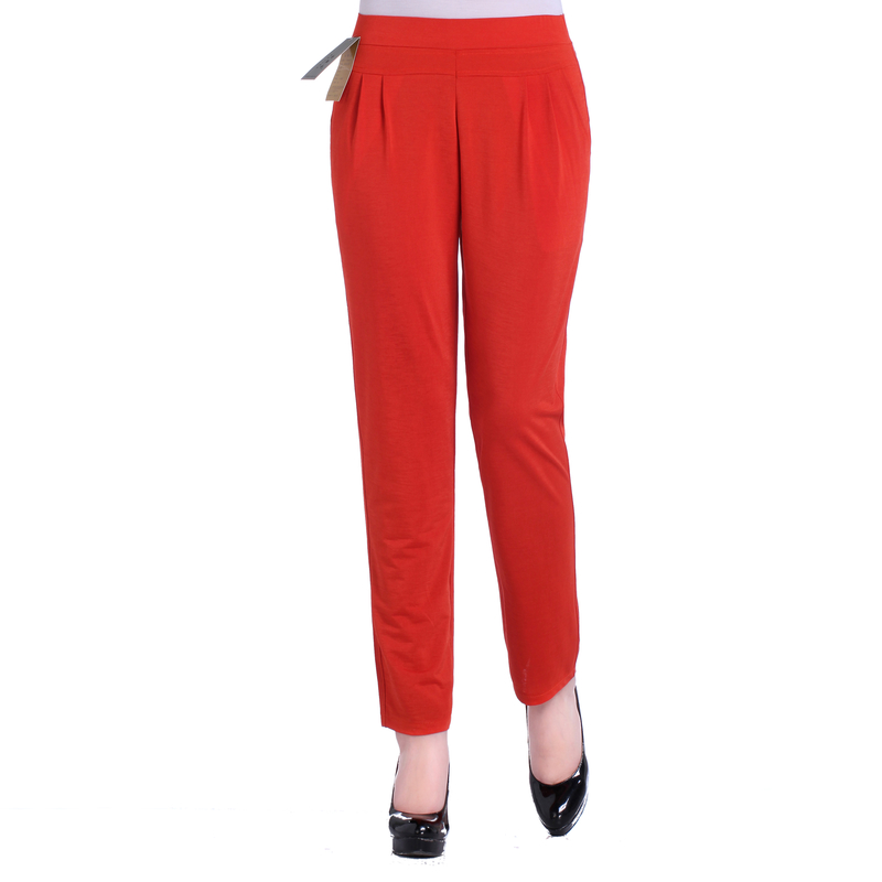 Mẹ trung niên mùa thu mới ra ngoài mặc quần legging nữ phần mỏng mùa xuân và mùa thu quần nữ chân quần quần cạp cao quần cỡ lớn thời trang trung niên nữ cao cấp 