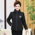 Bà mẹ trung niên và bà già chất liệu cotton ngắn cắt áo khoác cotton thời trang xuống áo khoác cotton cho phụ nữ trung niên 50-60 tuổi mẫu đầm trung niên đẹp nhất hiện nay Quần áo của mẹ