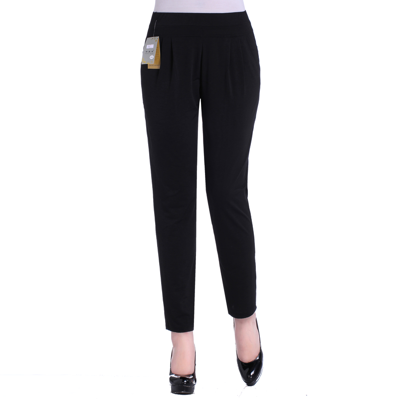 Mẹ trung niên mùa thu mới ra ngoài mặc quần legging nữ phần mỏng mùa xuân và mùa thu quần nữ chân quần quần cạp cao quần cỡ lớn thời trang trung niên nữ cao cấp 