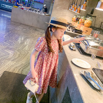 Feifei wardrobe girl dress 2020 Summer new middle child Princess long dress foreign style little daisy skirt