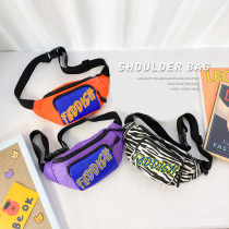 Girls Small Shoulder Bag 2021 Summer New Fashion Contrast Parker Bag Childrens Accessories Chest Bag