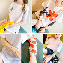 Feifei wardrobe 2020 Summer new girl sunscreen clothes in big boy foreign style thin long sleeve T-shirt coat tide