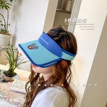 Girls sun hat summer cute cartoon capless hat fashion color childrens duck tongue hat