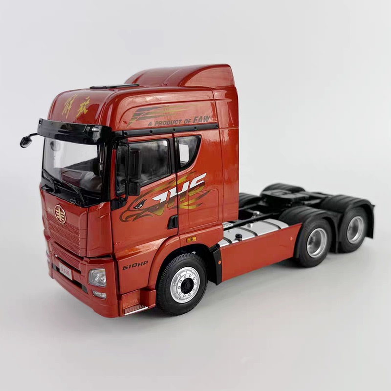 1:24 Original Jiefang Jh6 Tractor Truck Head Jiefang J7 J6 Truck Model Tractor Truck Alloy Model