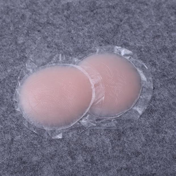 Dán ngực áo cưới của phụ nữ với núm vú silicon dán vô hình chống va chạm chống quầng sáng dán quầng vú bơi trong suốt - Nắp núm vú miếng dán đầu ti silicon
