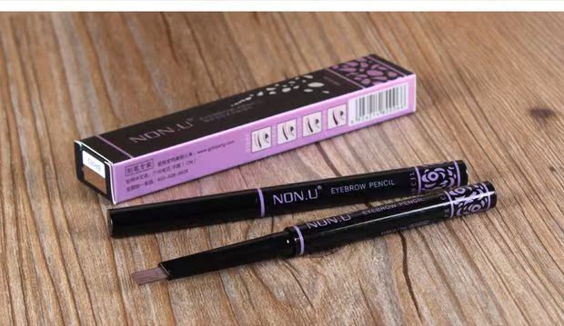 Authentic Nanyou NON.U ph Phantom tự động đa chức năng lông mày bút chì chống thấm nước và mồ hôi xoay bút chì phẳng đầu refill - Bút chì lông mày / Bột / Stick bút kẻ mày 4d