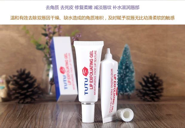 Gel tẩy tế bào chết môi lồi TUTU chính hãng Tẩy tế bào chết nhẹ nhàng để loại bỏ môi