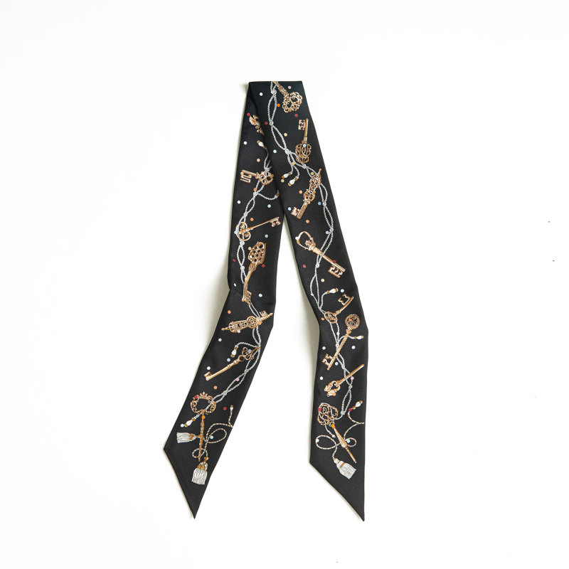 Polka Dot Key Twill Twill Silk Scarf for Tying Bag Handles, Hair Ties, Narrow Streamers, Mulberry Silk Ribbon