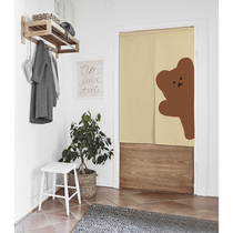 ins cartoon cute curtain bedroom partition curtain curtain home fabric hanging curtain toilet kitchen curtain half curtain