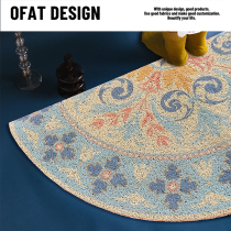 European-style light luxury semi-circular wire mat Nordic ins visit foot mat door mat entrance door home non-slip mat