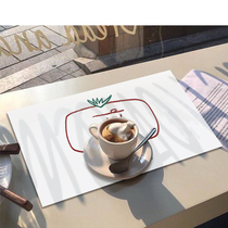 Simple ins waterproof PVC placemats insulation mat thickened table mat coaster bowl mat rectangular table mat household