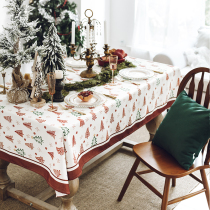 New Years tablecloth fabric waterproof and oil-proof disposable Nordic light luxury Net red ins Wind TV cabinet tablecloth desk anti-hot
