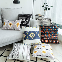 Bohemia National style simple pillow case waterproof sofa pillow living room cushion pillow bedside back waist pillow